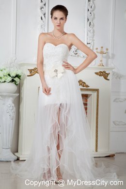 Gorgeous Empire Sweetheart Court Train Organza Beaded Wedding Dresses