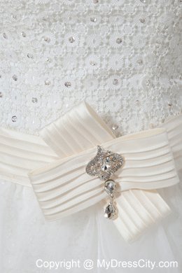 Gorgeous Empire Sweetheart Court Train Organza Beaded Wedding Dresses