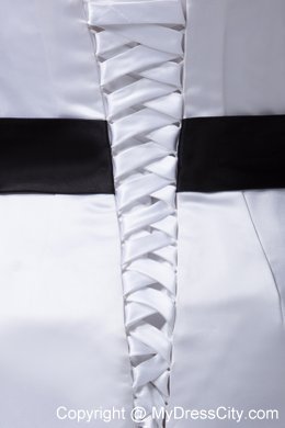 Sweetheart Sash and Ruffled Layers Slinky Bridal Dresses Floor-length