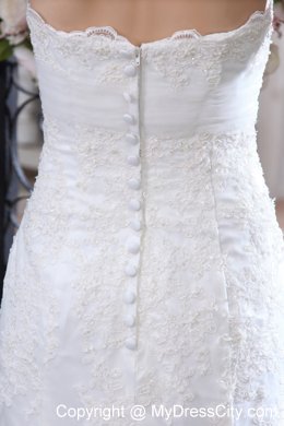 Simple Mermaid Strapless Court Train Wedding Dress with Jacket and Belt