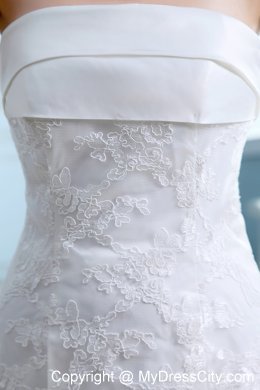 Famous Slinky Mermaid Strapless Court Train Lace Bridal Gown under 250