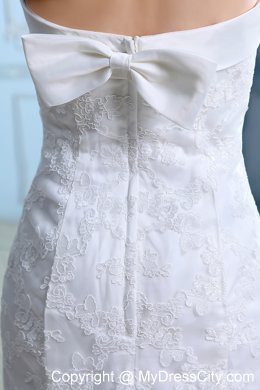 Famous Slinky Mermaid Strapless Court Train Lace Bridal Gown under 250