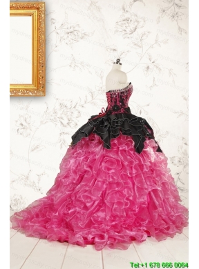 Trendy Multi Color Ball Gown Ruffled Quinceanera Dresses