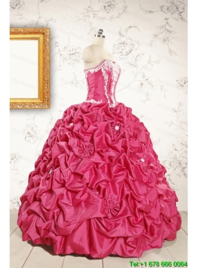 Cheap Ball Gown Sweetheart Quinceanera Dresses with Appliques