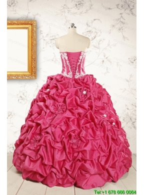 Cheap Ball Gown Sweetheart Quinceanera Dresses with Appliques