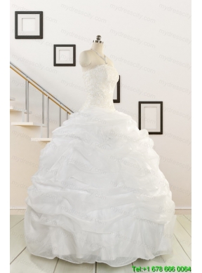 Pretty Strapless Beading Quinceanera Dresses for 2015