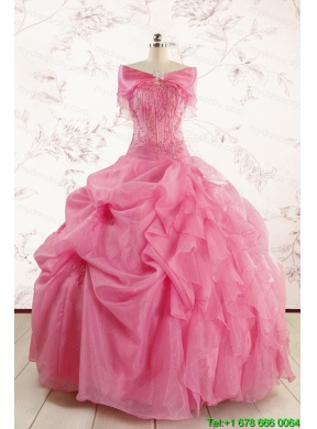 Cheap Strapless Quinceanera Dresses with Pick Ups and Wraps