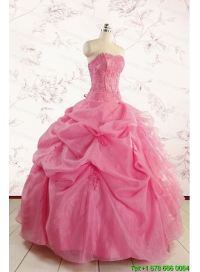 Cheap Strapless Quinceanera Dresses with Pick Ups and Wraps