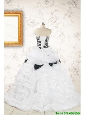 Fast Delivery Sweet 15 Dresses Hand Made Flowers for 2015