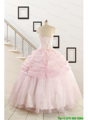 Pretty Strapless Quinceanera Dresses with Beading and Pick Ups