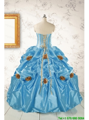 New Style Baby Blue Quinceanera Dresses with Beading for 2015