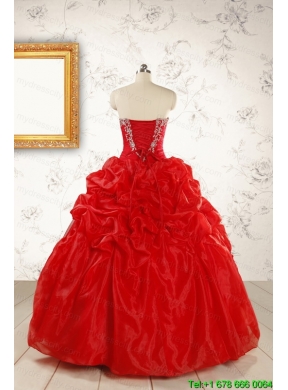 2015 Unique Sweetheart Quinceanera Dresses with Appliques