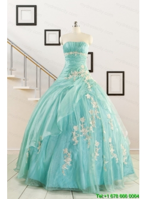 Ball Gown Sweetheart Cheap Quinceanera Dresses with Appliques