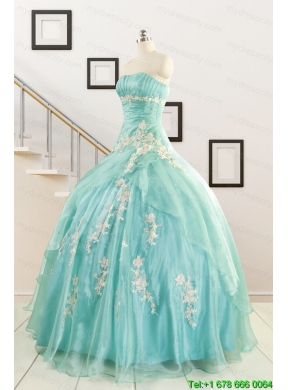 Ball Gown Sweetheart Cheap Quinceanera Dresses with Appliques