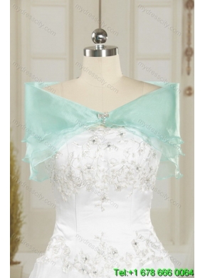 Designer Apple Green Strapless 2015 Quinceanera Dresses with Beading