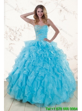 2015 Detachable Appliques Quinceanera Skirts with Beading and Ruffles