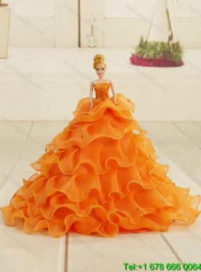 2015 Detachable Ruching Quinceanera Skirts in Yellow and Green