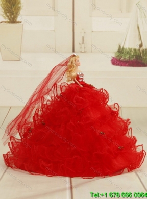 Detachable Appliques and Pick Ups Quinceanera Skirts in Red