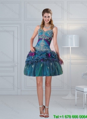 Detachable Multi Color 2015 Quinceanera Skirts with Hand Made Flower and Pick Ups