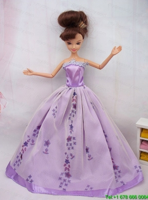 Fashionable Ball Gown Party Clothes Barbie Doll Dress