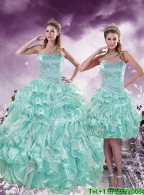 2015 Detachable Beading and Ruffles Quinceanera Skirts