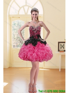2015 Detachable Beading and Ruffles Quinceanera Skirts in Multi Color