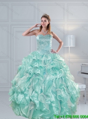2015 Detachable Strapless Beading Quinceanera Skirts