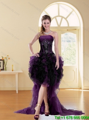 Detachable Multi Color Strapless Quinceanera Skirts with Beading and Ruffles