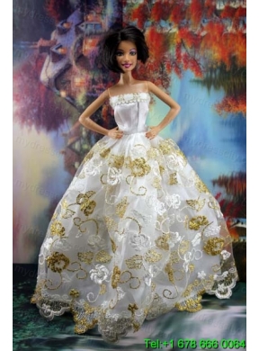 Lace Sweet White Princess Dress For Barbie Doll Dress