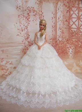 Exquisiste Wedding Dress To Barbie Doll Dress With Lace