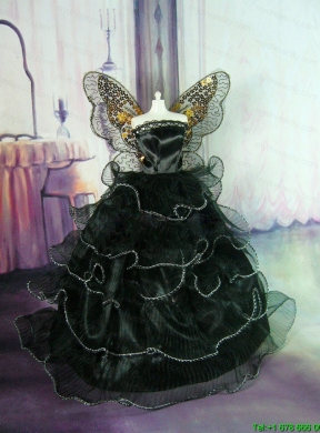 Sweet Lace Green Ruffled Layeres Party Clothes Fashion Dress for Noble Barbie