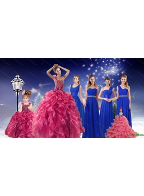 Beading One Shoulder Sweet 16 Dress and Elegant Ruching Long Prom Dresses and Ruffles Beading Straps Little Girl Dress