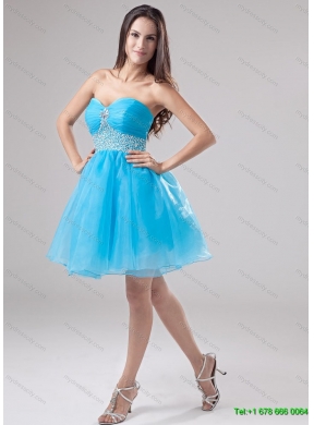 Cute Ball Gone Quinceanera Dress and Beading Baby Blue Dama Dresses and Rose Pink Halter Top Little Girl Dress