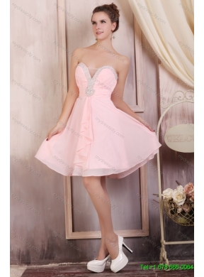 Multi Color Floor Length Ruffles Quinceanera Dress and Baby Pink Short Beading Dama Dresses and Floor Length Multi Color Little Girl Dress