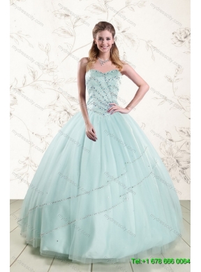 Apple Green Sweetheart Beading Quinceanera Dress and Pretty Ruching Knee Length Prom Dresses and Spaghetti Straps Beading Little Girl Dress