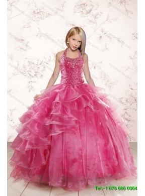 Strapless Beading Coral Red Sweet 16 Dress and Beading Short Lavender Prom Dresses and Halter Top Beading Little Girl Dress