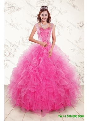 Beading and Ruffles Quinceanera Dress and Strapless Knee Length Baby Blue Dama Dresses and Rufles Cute Flower Girl Dress