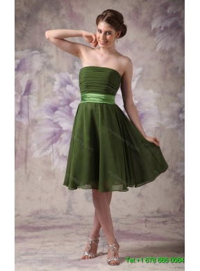 Pick Ups Ball Gown Quinceanera Dress and Strapless Ruching Short Prom Dresses and Appliques Little Girl Dress