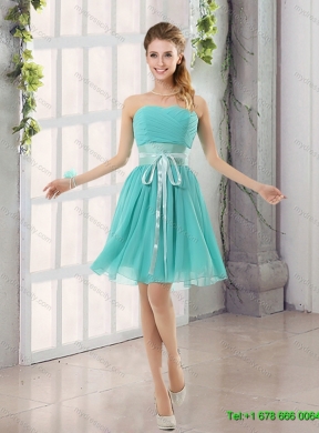 Spaghetti Straps Pick Ups 2015 Quinceanera Dress and Short Pretty Dama Dresses and Multi Color Little Girl Dress