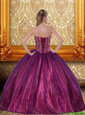 Brand New Beading Sweetheart Ball Gown Quinceanera Dress for 2015
