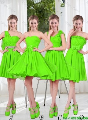 2016 Summer Luxurious A Line Short Beaded Dama Dresses