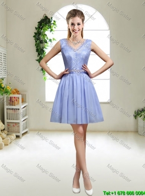 Discount V Neck Dama Dresses with Appliques and Sequins