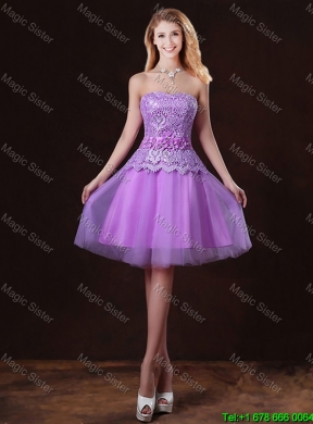 Discount V Neck Tulle Dama Dresses with Bowknot