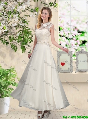 Elegant Champagne One Shoulder Dama Dresses with Appliques