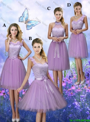 Luxurious Appliques and Bowknot Dama Dresses with Straps