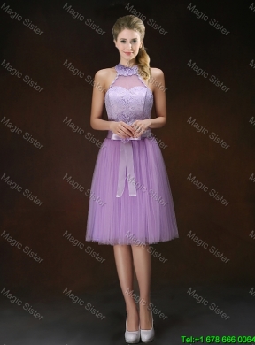 Luxurious Appliques and Bowknot Dama Dresses with Straps