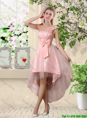 Popular A Line Pink Dama Dresses with Lace and Appliques