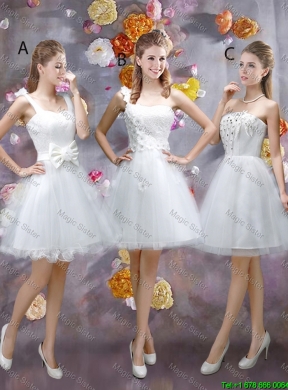 Sophisticated Appliques White Dama Dresses with Mini Length