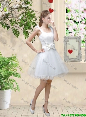 Sophisticated Appliques White Dama Dresses with Mini Length