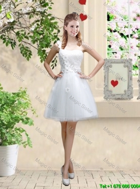 Sophisticated Appliques White Dama Dresses with Mini Length